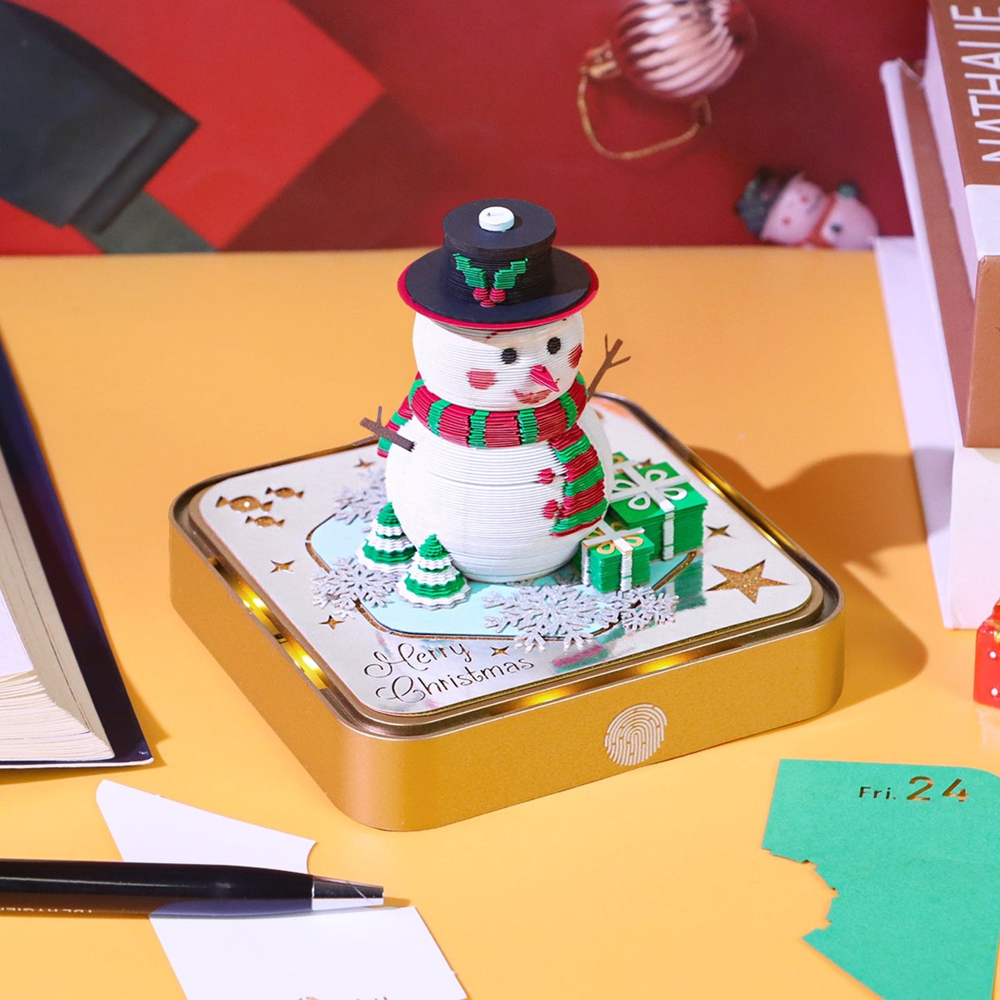 Schneemann (mit Licht) & Kalender 2026)