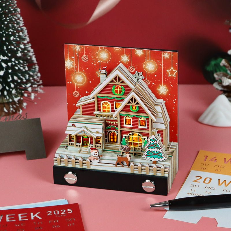 3D Calendar 2026 - Christmas Snow House
