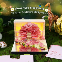 3D Calendar 2026 - Floral Tree Island