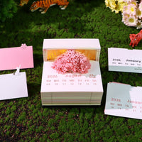 3D Calendar 2026 - Floral Tree Island