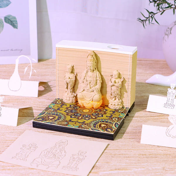 3D Calendar 2026 - Guanyin