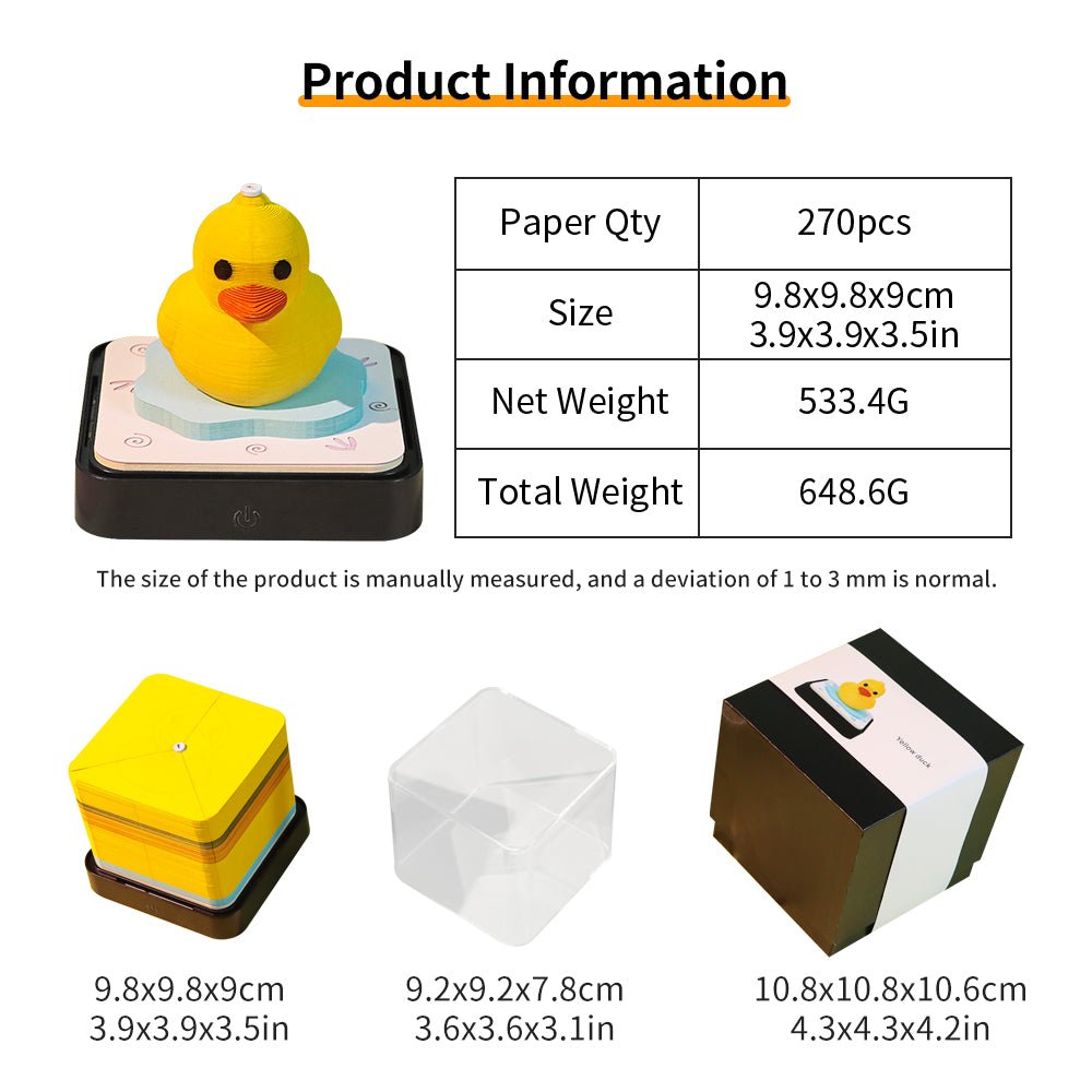 3D Calendar 2026 - Little Yellow Duck