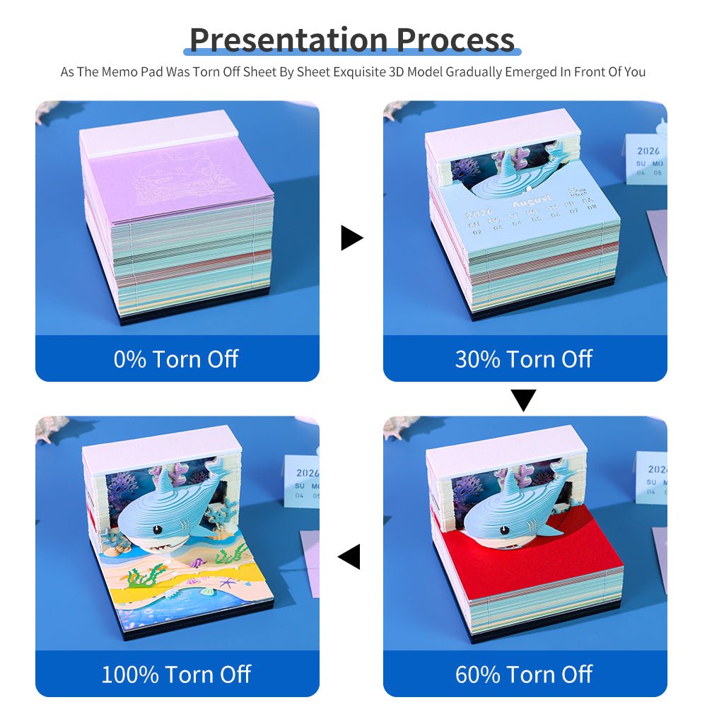 3D-Kalender 2026 – Schöner Meereshai