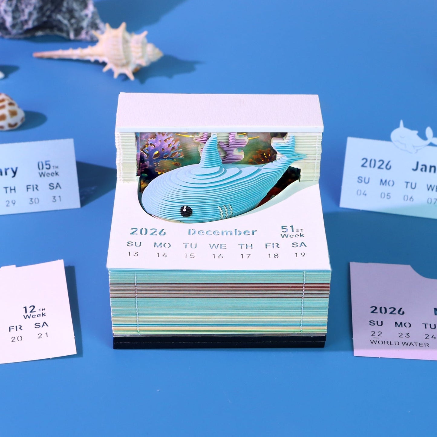 3D-Kalender 2026 – Schöner Meereshai