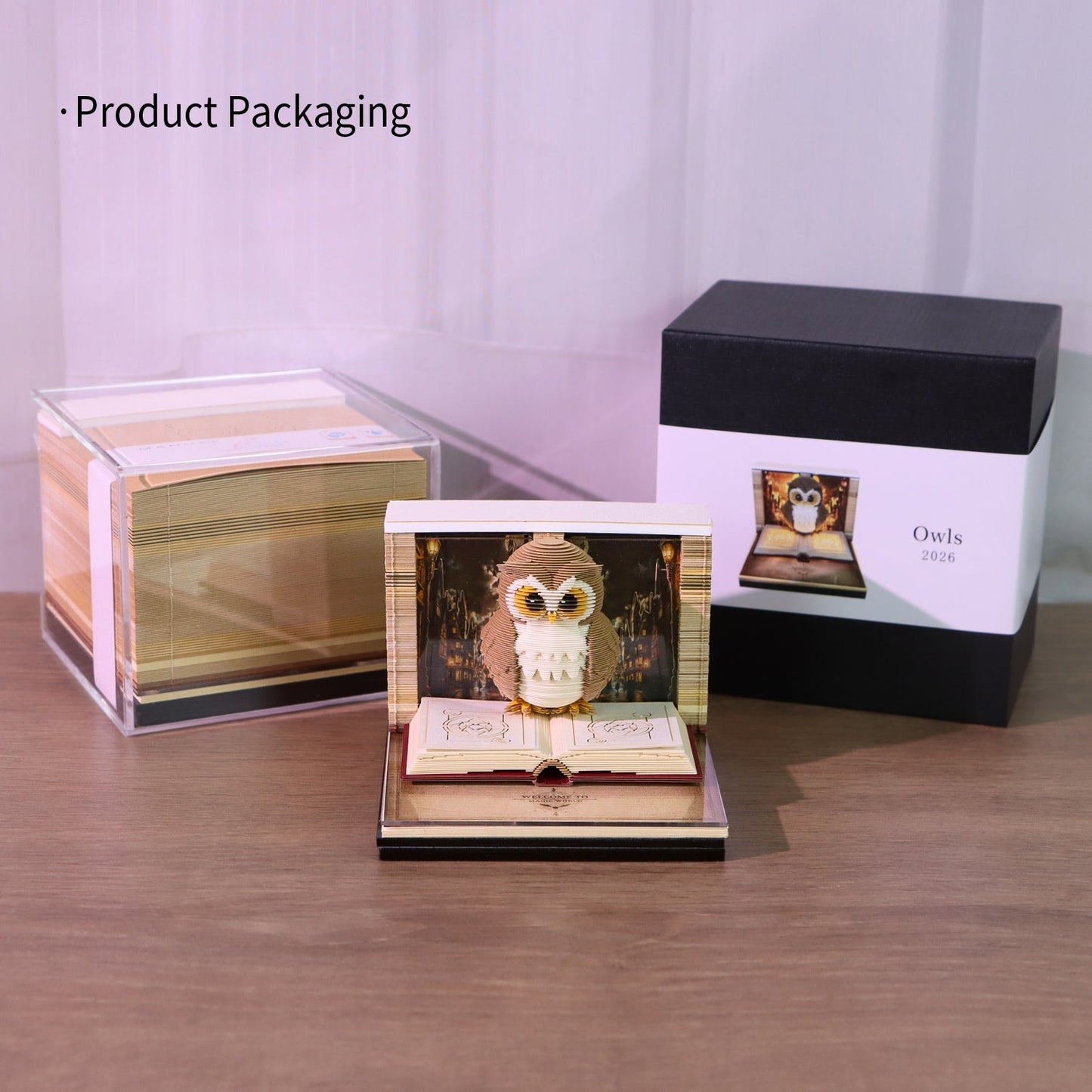 3D Calendar 2026 - Magic Owl