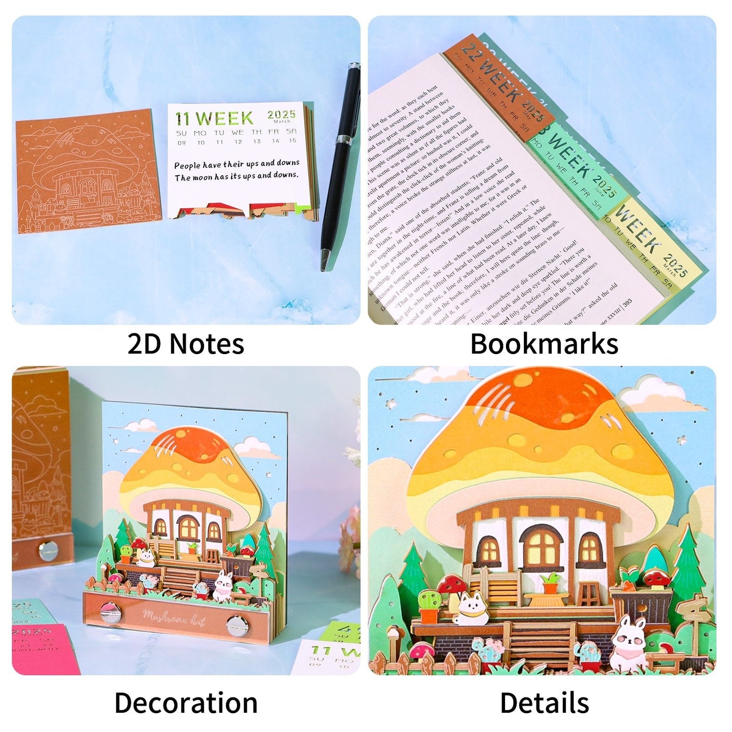 3D-Kalender 2026 - Pilzhütte