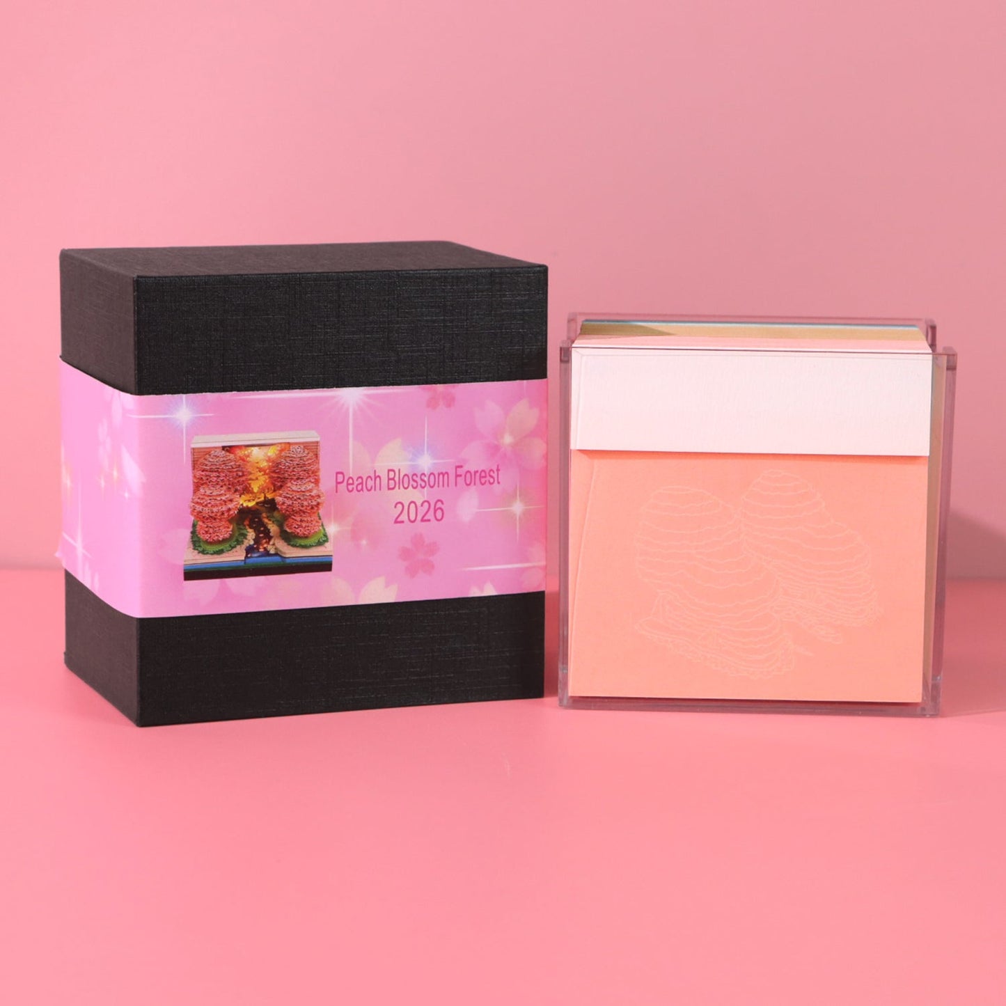 3D Calendar 2026 - Peach Blossom Forest