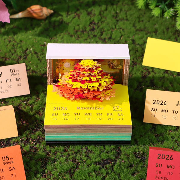 3D Calendar 2026 - Phoenix Perched Wutong