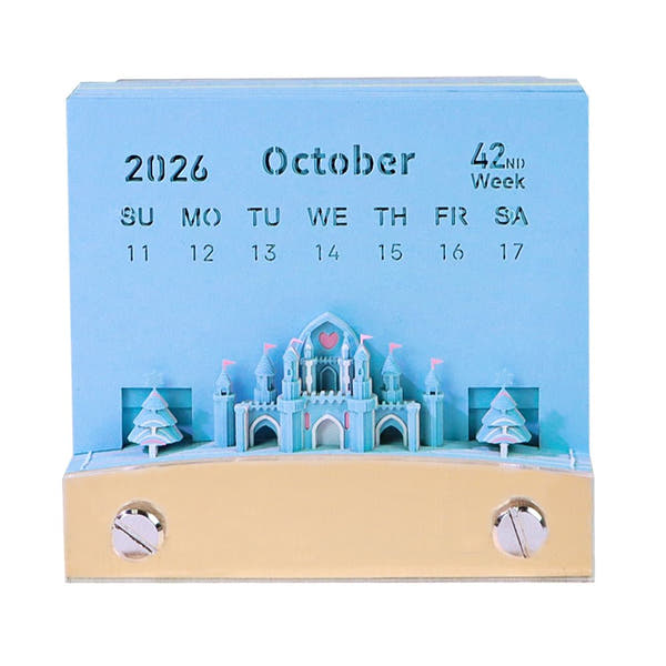 3D Calendar 2026 - Snowflake Ferris Wheel