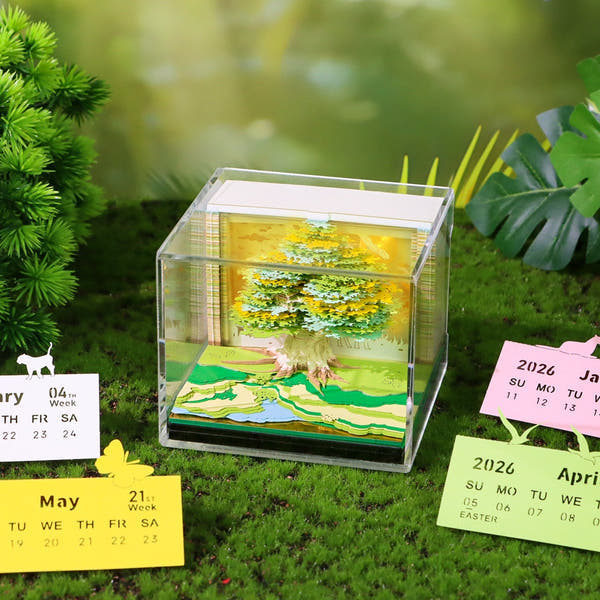 3D Calendar 2026 - Tree House D
