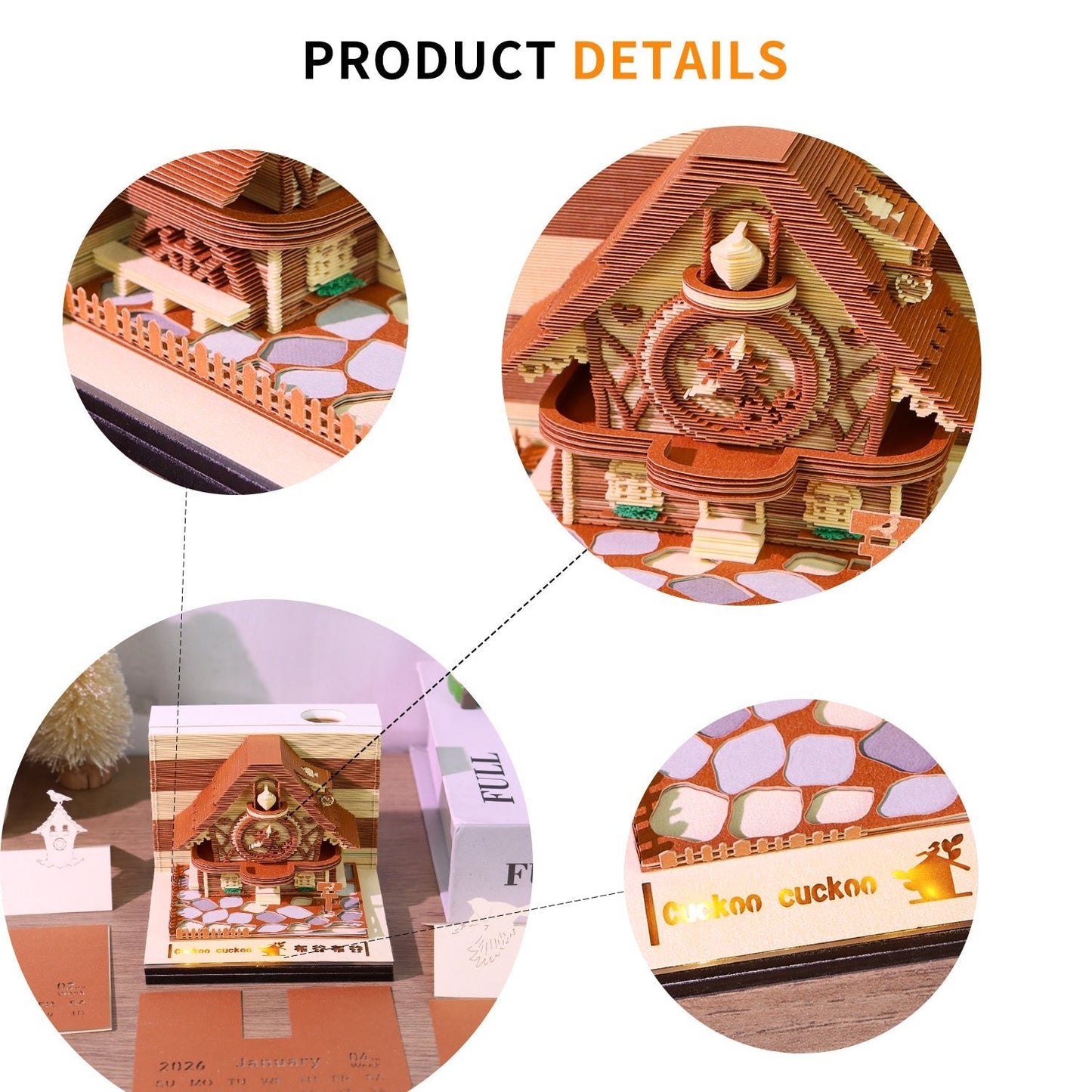 3D Calendar 2026 - Cuckoo