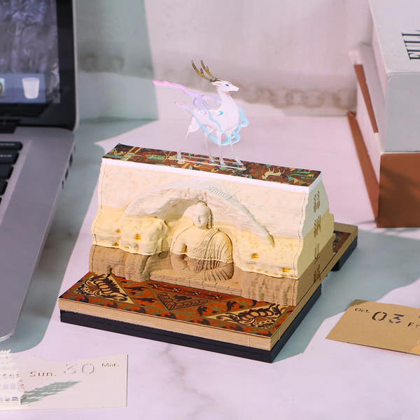 3D-Kalender 2026 – Dunhuang Mogao-Grotten