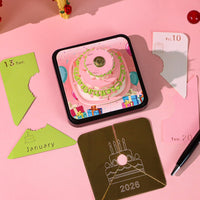 3D Calendar 2026 - Happy Birthday