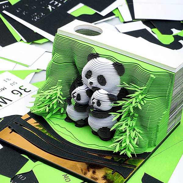 3D-Kalender 2026 - Panda B
