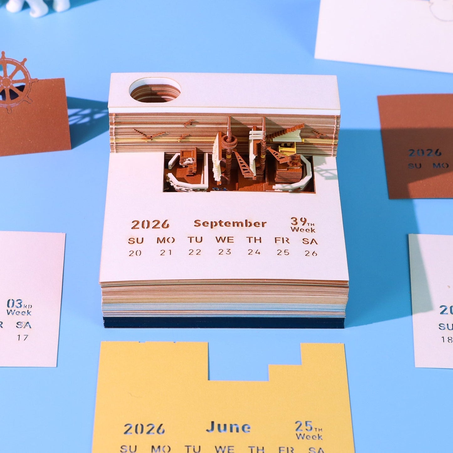 3D-Kalender 2026 - Piratenschiff