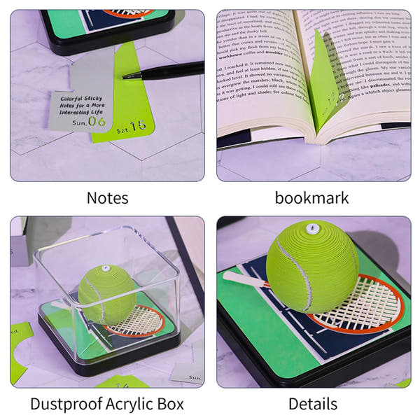 3D Calendar 2026 - Tennis