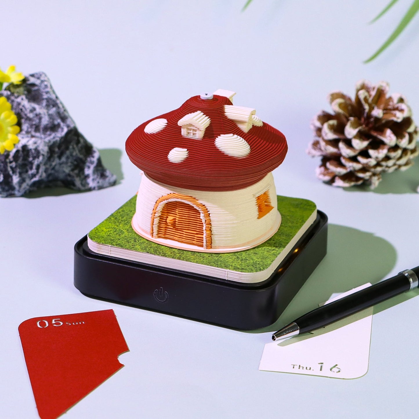 Mushroom House (With Light & Calendar 2026)