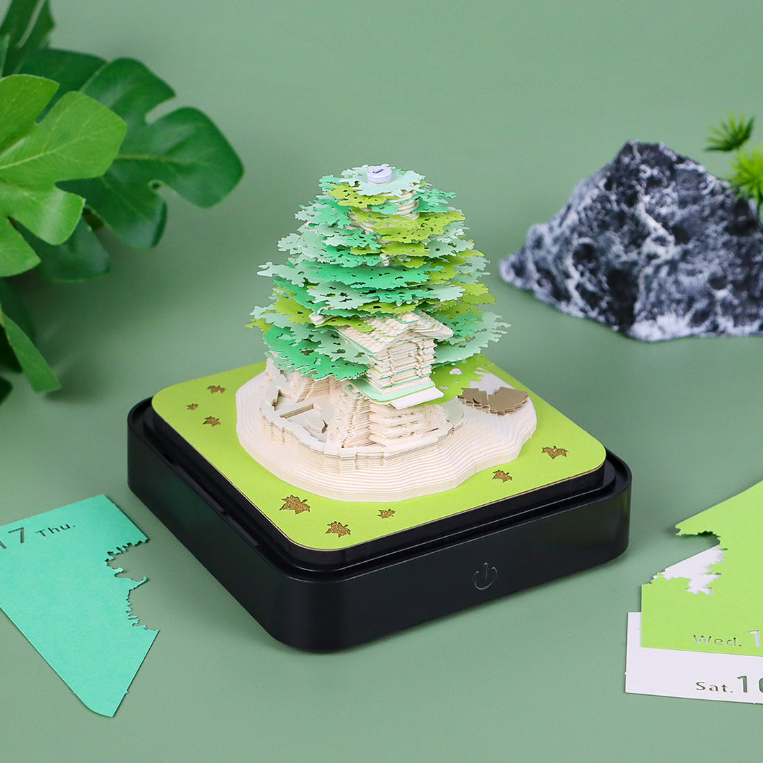 Green Tree (With Light & Calendar 2026)